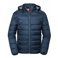 French Navy Men's Hooded Nano Jacket