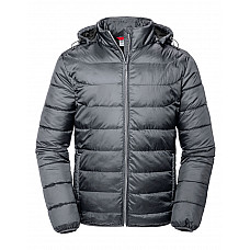 Iron Grey Men's Hooded Nano Jacket