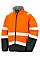 Fluorescent Orange/Black Printable Safety Softshell