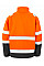 Fluorescent Orange/Black Printable Safety Softshell