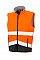 Fluorescent Orange/Black Printable Safety Softshell Gilet