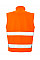 Fluorescent Orange/Black Printable Safety Softshell Gilet