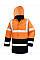 Fluorescent Orange/Black Motorway 2-Tone Safety Coat