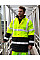 Fluorescent Orange/Black Motorway 2-Tone Safety Coat