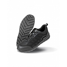 Black Unisex All Black Safety Trainer