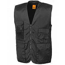 Black Safari Waistcoat