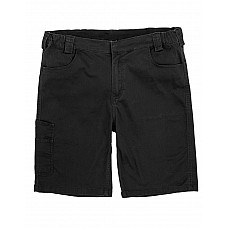 Black Super Stretch Slim Chino Shorts