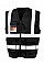 Black Heavy Duty Polycotton Security Vest