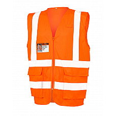 Fluoresent Orange Executive Cool Mesh Safety Vest