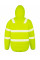 Fluoresent Yellow Recycled Ripstop Padded Safety Jacket