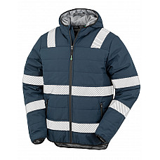 Navy Recycled Ripstop Padded Safety Jacket