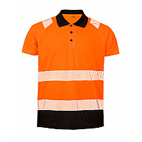 Fluoresent Orange Recycled Safety Polo Shirt