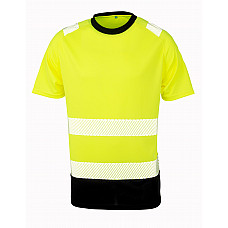 Fluoresent Yellow Recycled Safety T-Shirt