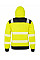 Fluoresent Yellow Recycled Zipped Safety Hoody