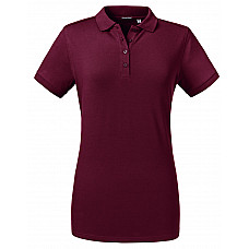 Burgundy Ladies' Tailored Stretch Polo