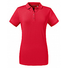 Classic Red Ladies' Tailored Stretch Polo