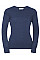 Denim Marl Ladies' Crew Neck Knitted Pullover