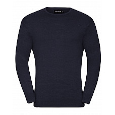 French Navy Men's Crew Neck Knitted Pullover