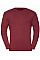 Cranberry Marl Men's Crew Neck Knitted Pullover