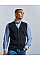 Denim Marl Men's V-Neck Sleeveless Knitted Cardigan