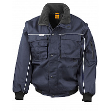 Navy/Navy Zip Sleeve Heavy Duty Jacket