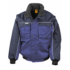 Royal/Navy Zip Sleeve Heavy Duty Jacket