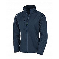 Navy Women's Recycled 3-Layer Printable Softshell Jacket