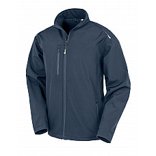 Navy Recycled 3-Layer Printable Softshell Jacket