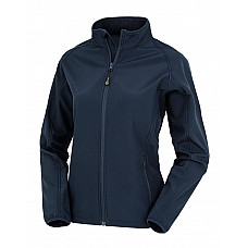 Navy Ladies' Recycled 2-Layer Printable Softshell