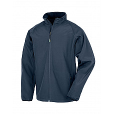 Navy Recycled 2-Layer Printable Junior & Youth Softshell Jacket