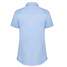 Light Blue Ladies' Short Sleeve Tailored Coolmax® Shirt