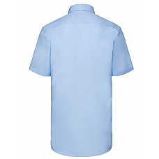 Light Blue Men's Short Sleeve Tailored Coolmax® Shirt