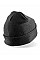 Black Double Knit Printers Beanie