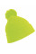 Fluoresent Yellow Junior Pom Pom Beanie