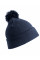 Navy Junior Pom Pom Beanie