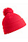 Red Junior Pom Pom Beanie