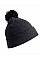 Black Pom Pom Beanie