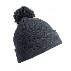 Grey Pom Pom Beanie