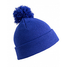 Royal Blue Pom Pom Beanie