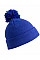 Royal Blue Pom Pom Beanie