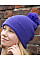 Purple Pom Pom Beanie