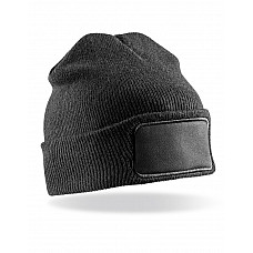 Black Double Knit Thinsulate™ Printers Beanie