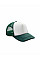 Bottle Green/ White Detroit 1/2 Mesh Truckers Cap