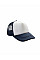 Navy/White Detroit 1/2 Mesh Truckers Cap