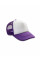 Purple/White Detroit 1/2 Mesh Truckers Cap