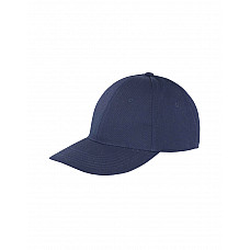 Navy/White Memphis Brushed Cotton Low Profile Sandwich Peak Cap