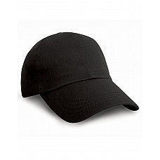 Black Cotton Drill Pro-Style Cap