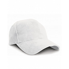 White Pro-Style Brushed Cotton Cap