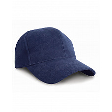 Navy Pro-Style Brushed Cotton Cap