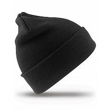 Black Woolly Ski Hat